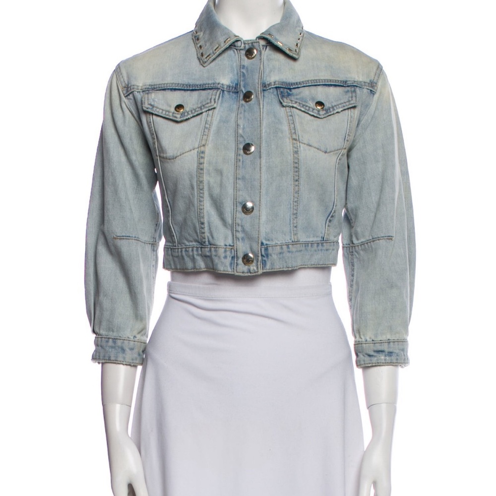 Just Cavalli Denim Cropped Jacket